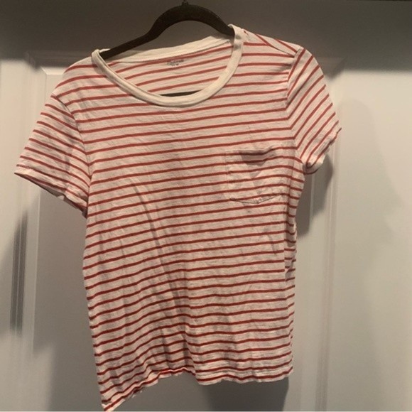 Madewell Tops - Red striped basic shirt madewell. Size m